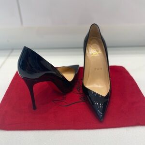 Christian Louboutin Black Heels, New With Accessories